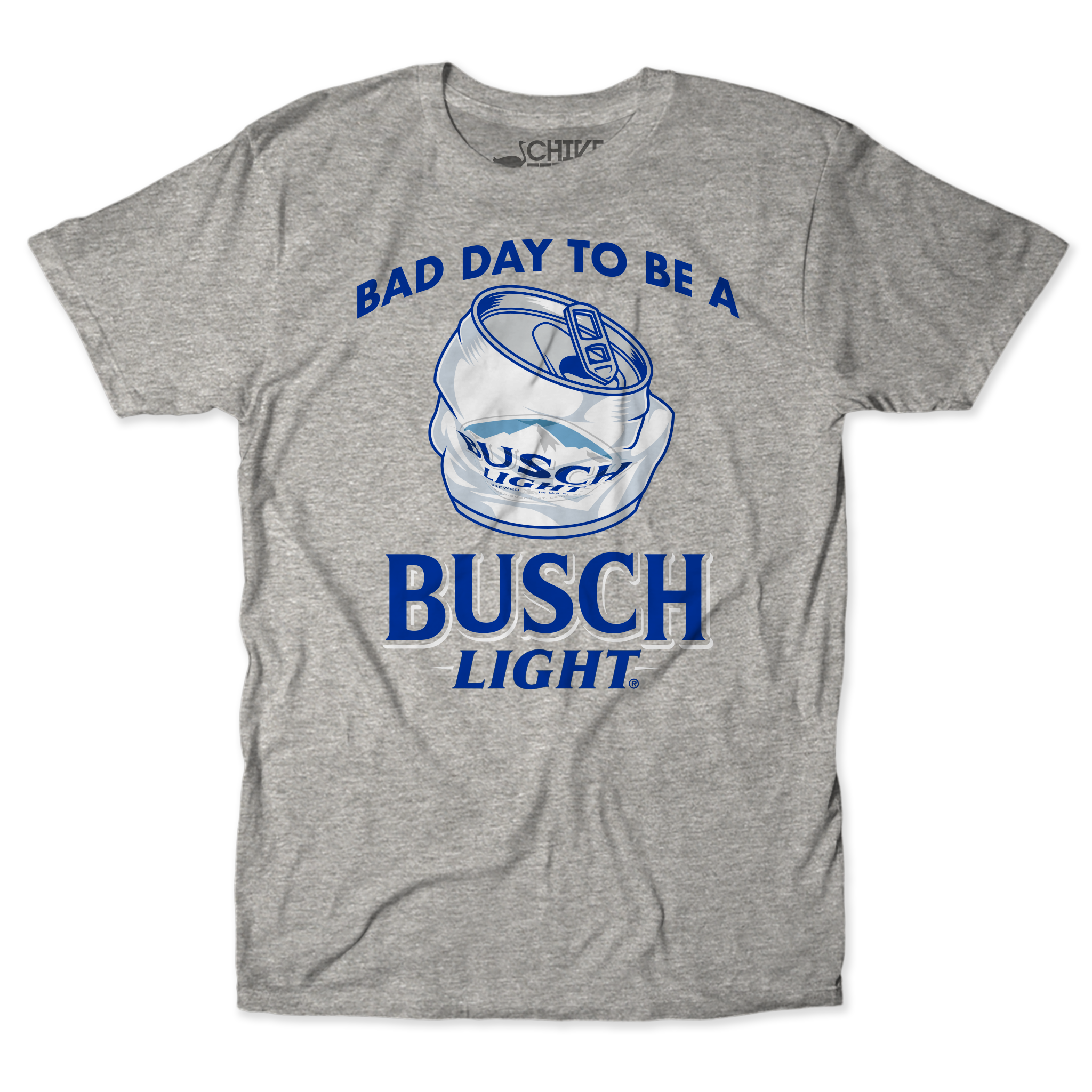 Bad Day to Be A Busch Unisex Tee Mens / Grey / 3XL, image size:2048x2048