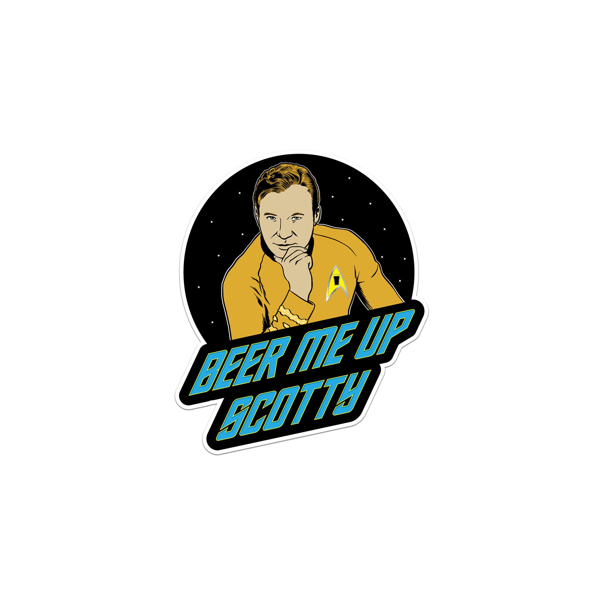 Beer Me Up Scotty Sticker – The Chivery