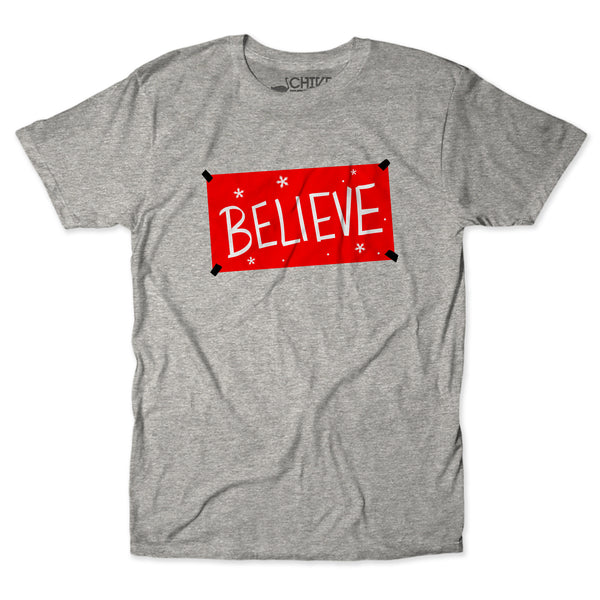 Believe Sign Christmas Edition Unisex Tee