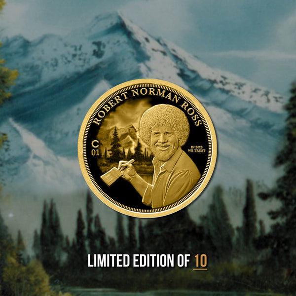 Bob Ross Gold Coin 1 oz
