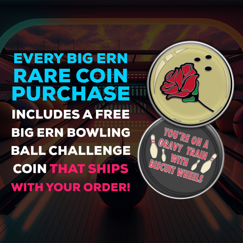 Big Ern Bowling Ball Challenge Coin