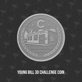 Young Bill 3D Challenge Coin