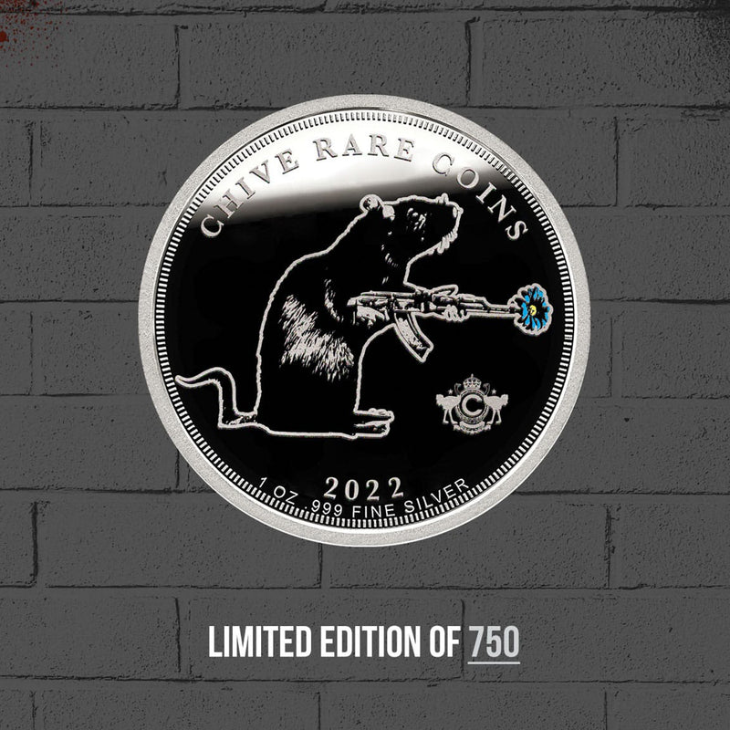 Blek Le Rat Warrior Silver Coin 1 oz