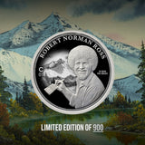 Bob Ross Mountain Summit Silver Coin 1 oz