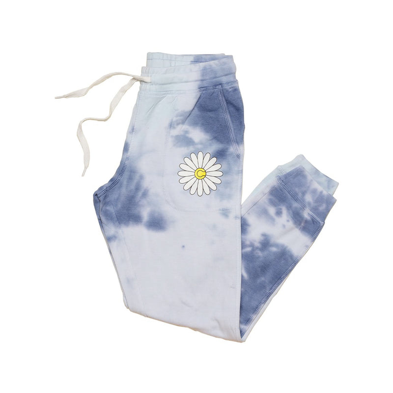 Chive C Flower Seasisde Blue Tie Dye Jogger