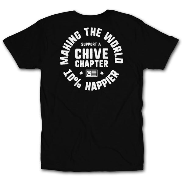 Chive Chapter 10% Happier White Tee