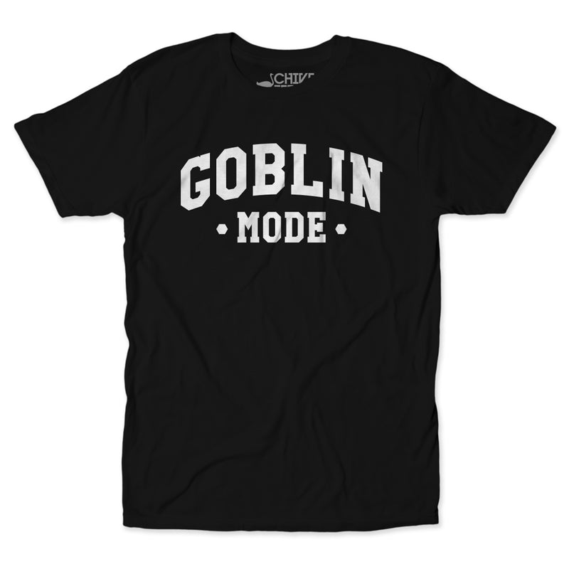 Goblin Mode White Print Unisex Tee