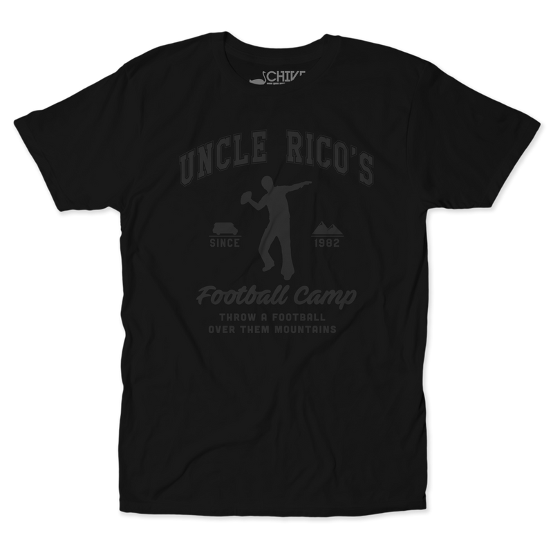 Uncle Rico's Football Camp Blackout Tee