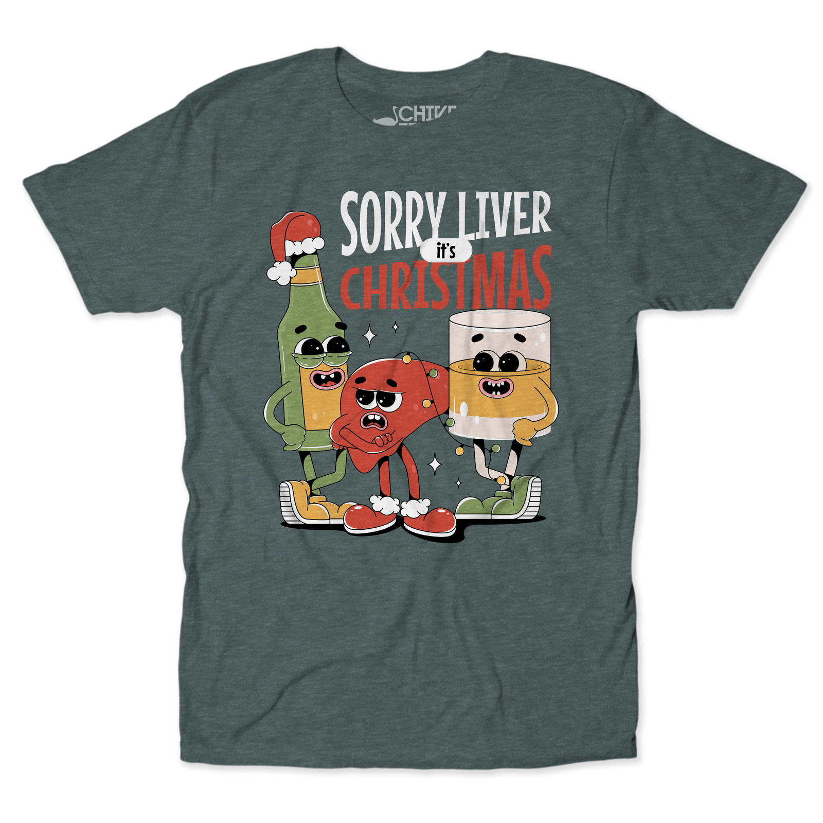 Sorry Liver It's Christmas Tee – The Chivery