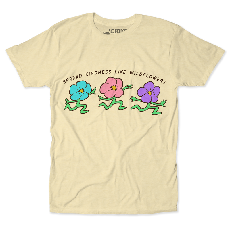 Spread Kindness Like Wildflowers Unisex Tee