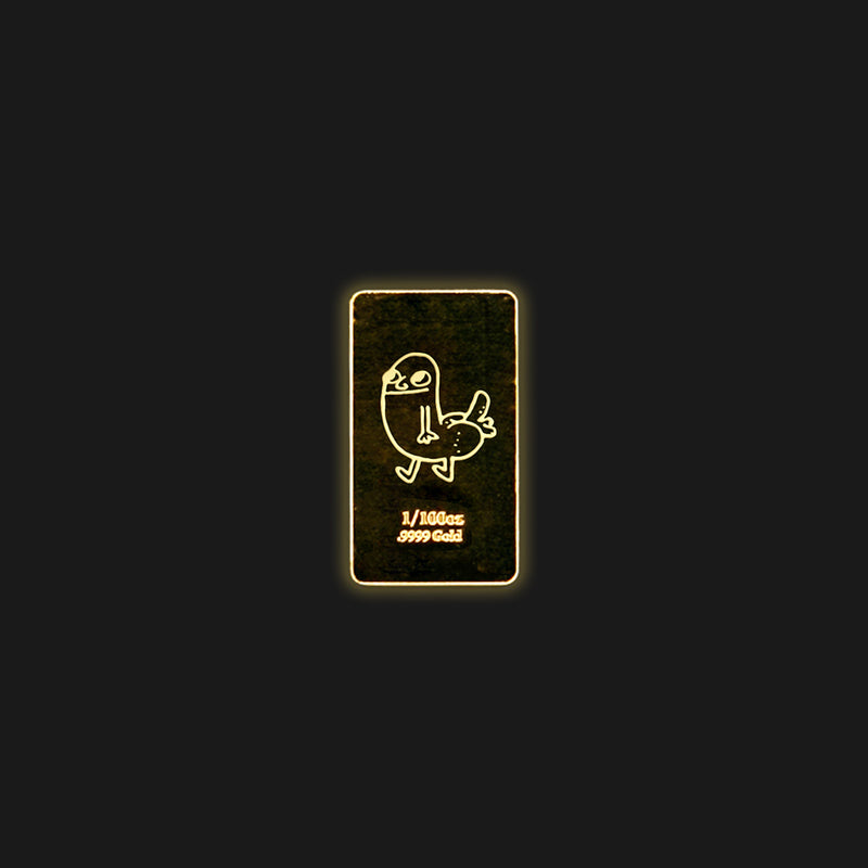 Dick Butt 1/100th oz Gold Bar