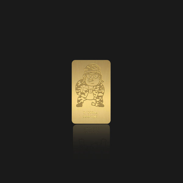 Farley "Military" 1/100th oz Gold Bar - May