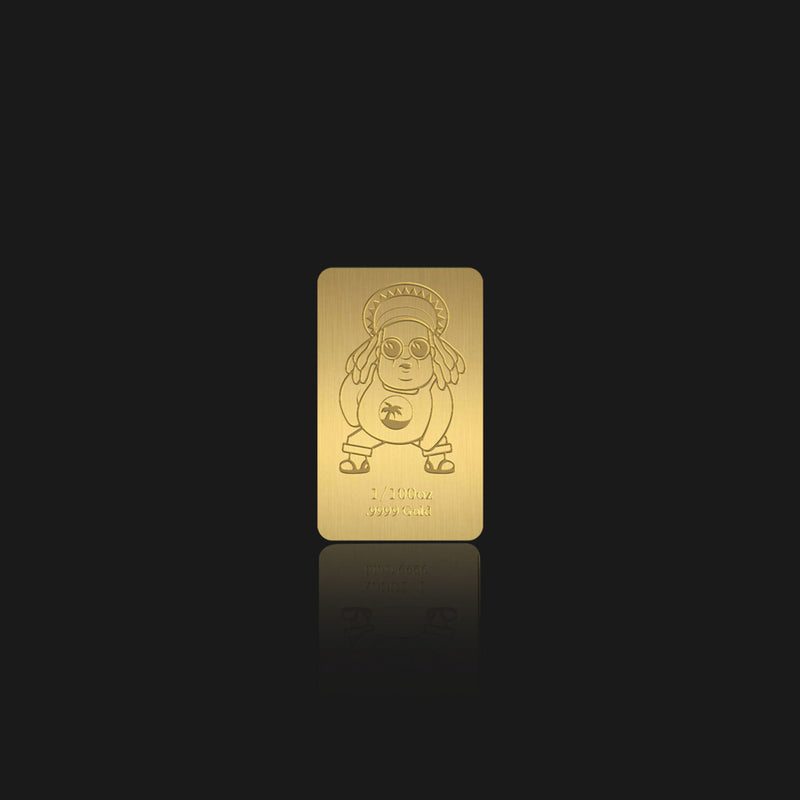 Farley "Rasta" 1/100th oz Gold Bar - April