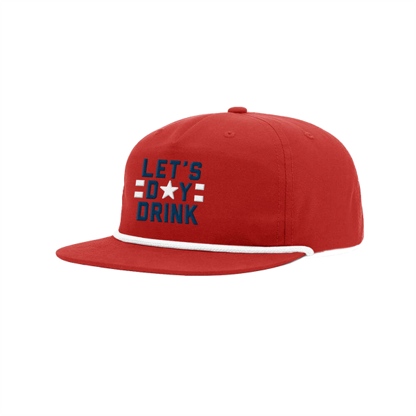 Let's Day Drink Patriotic Rope Hat