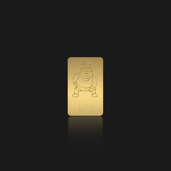Farley "Workout" 1/100th oz Gold Bar - January