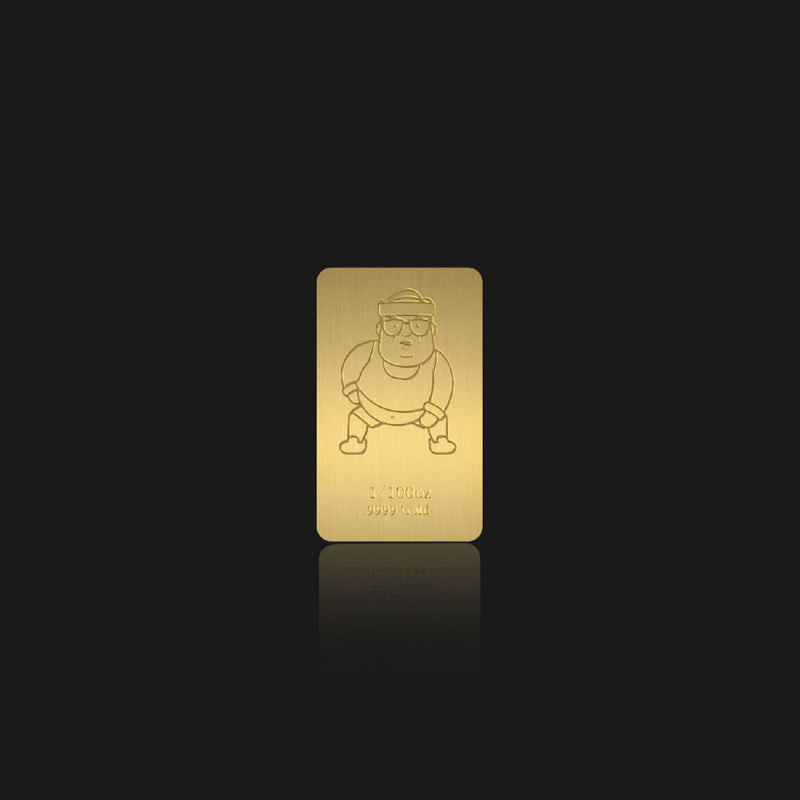 Farley "Workout" 1/100th oz Gold Bar - January
