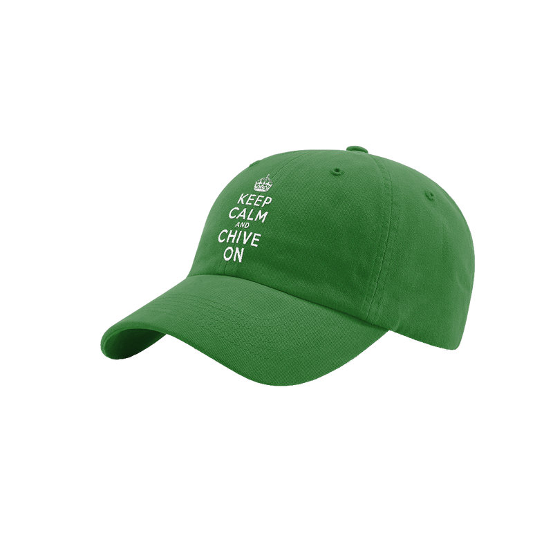 Keep Calm And Chive On Dad Hat The Chivery Keep Calm And Chive On Dad Hat The Chivery