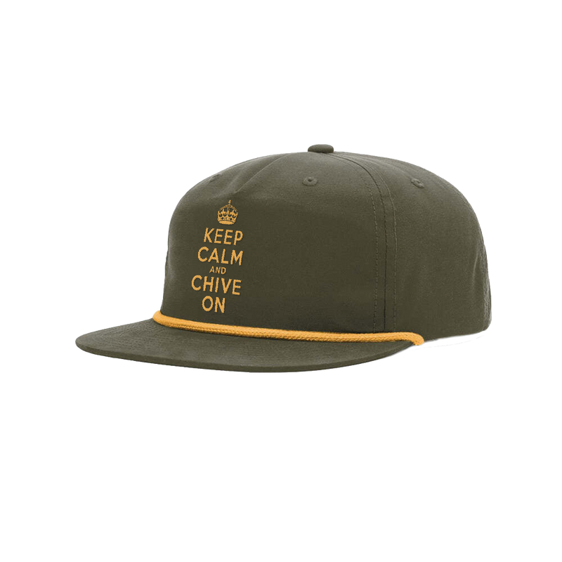 Keep Calm And Chive On Rope Hat The Chivery Keep Calm And Chive On Rope Hat The Chivery
