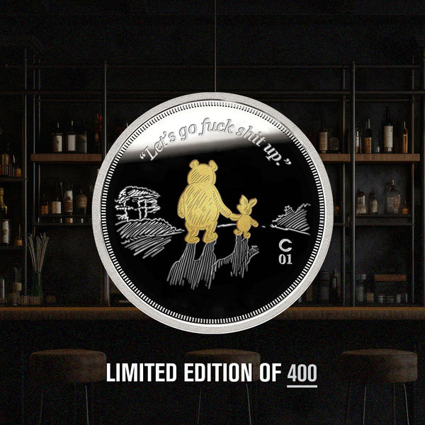 Let's Go F*ck Sh*t Up Silver & Gold Coin 1oz