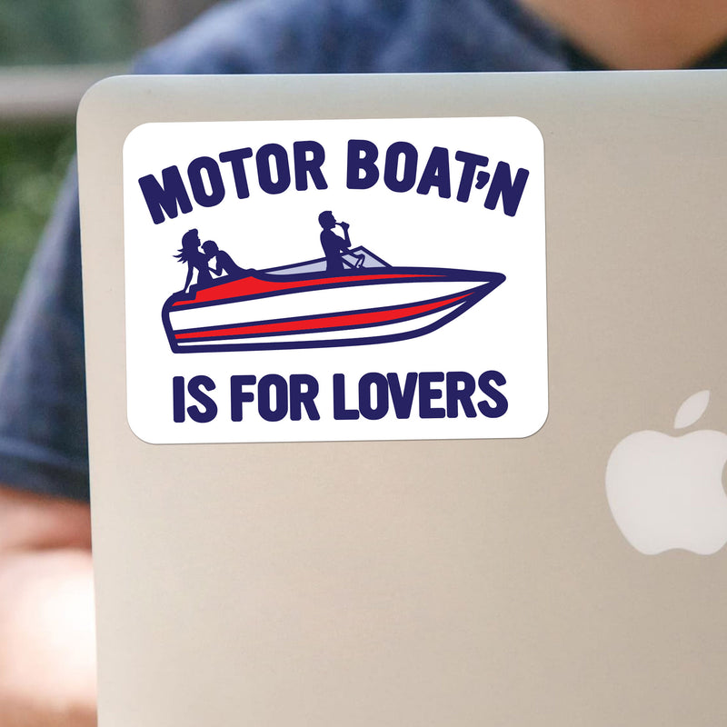 Motorboatin' Is For Lovers Sticker