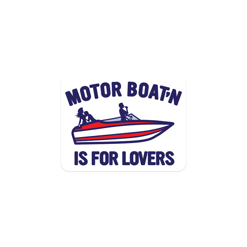 Motorboatin' Is For Lovers Sticker
