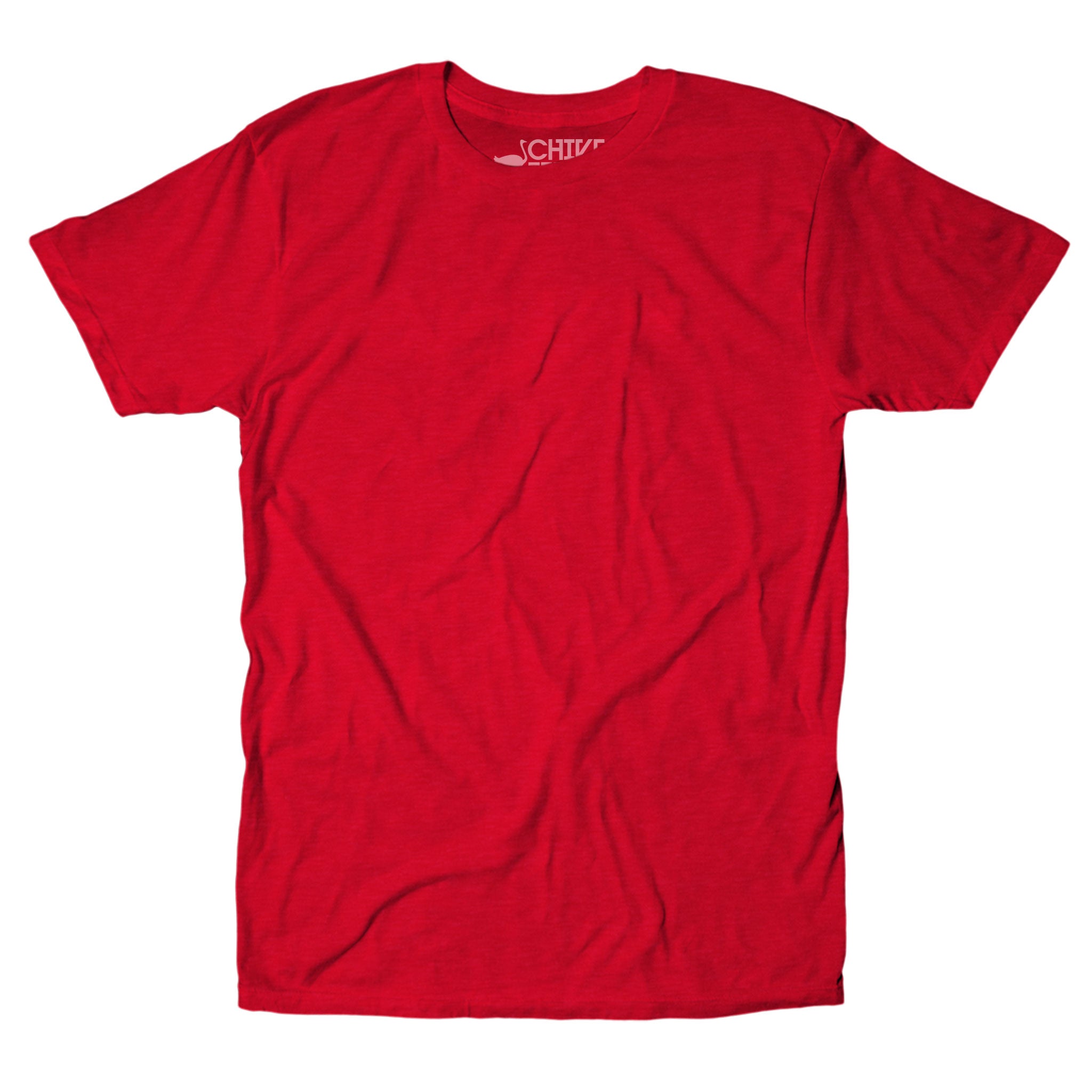 Chive NudiTee – Ultra-Soft Premium Plain T-Shirt - Red – The Chivery
