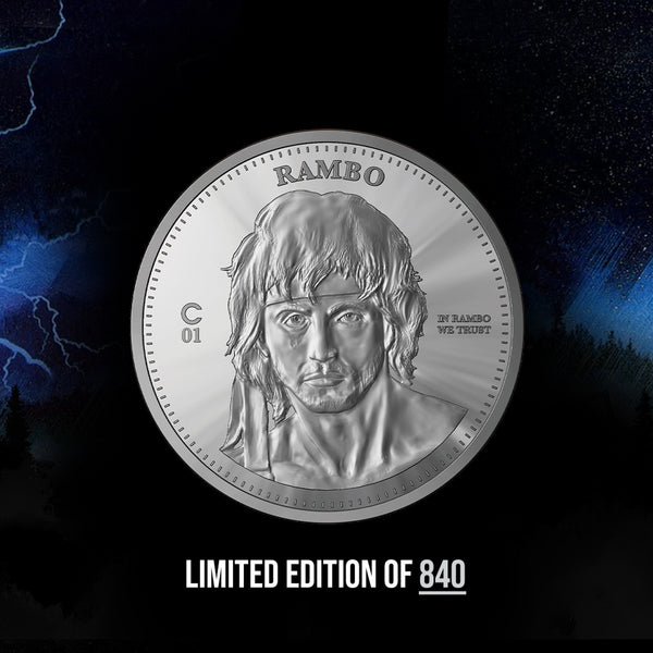 Rambo Live For Nothing Or Die For Something Silver Coin 1 oz