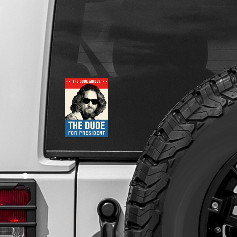 The Dude For President Sticker