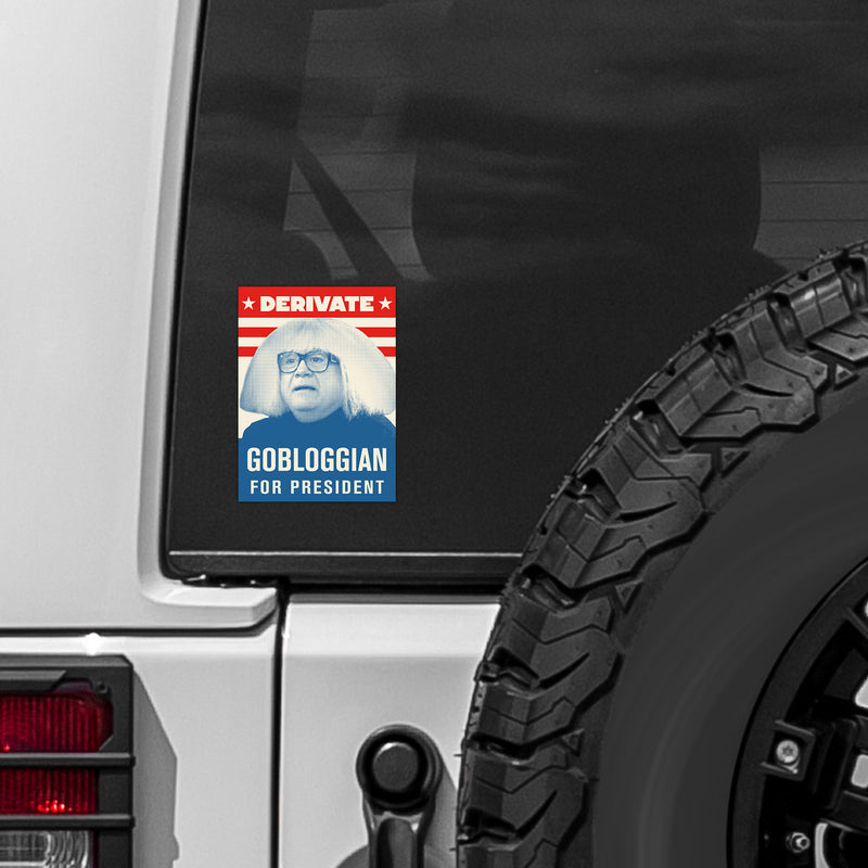 Gobloggian For President Sticker