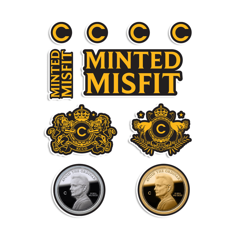 Minted Misfit Sticker Sheet