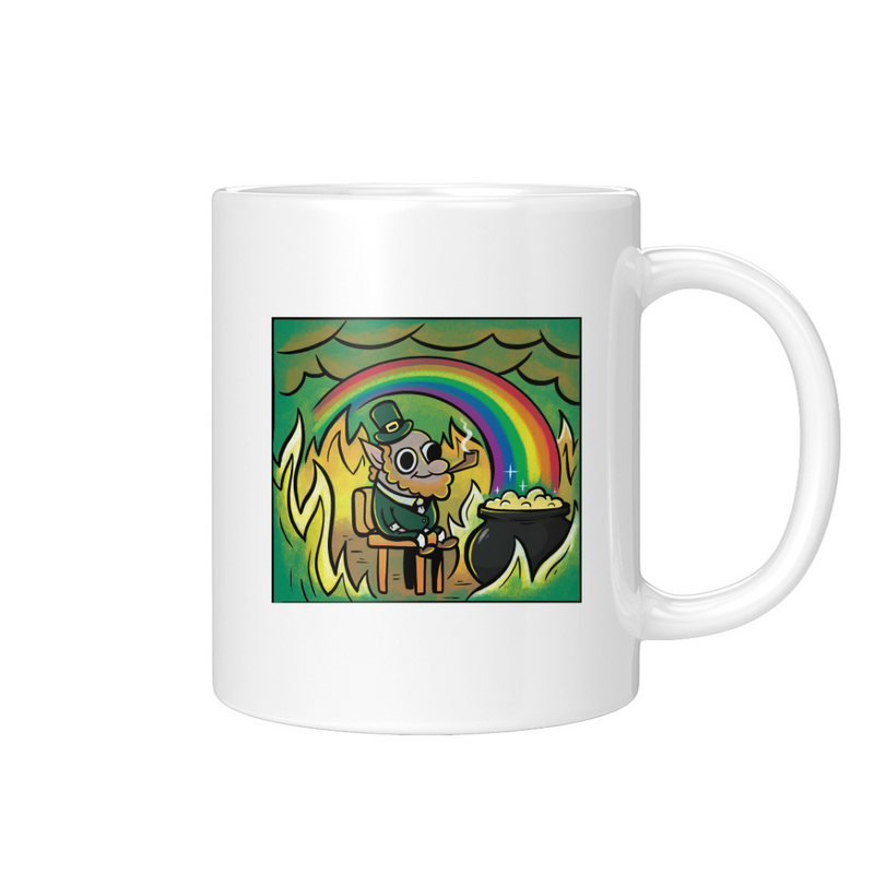 This Is Fine Leprechaun Mug