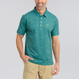 Green Blazer Groove Men's Polo