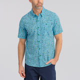 Green Blazer Groove Men's Button Down