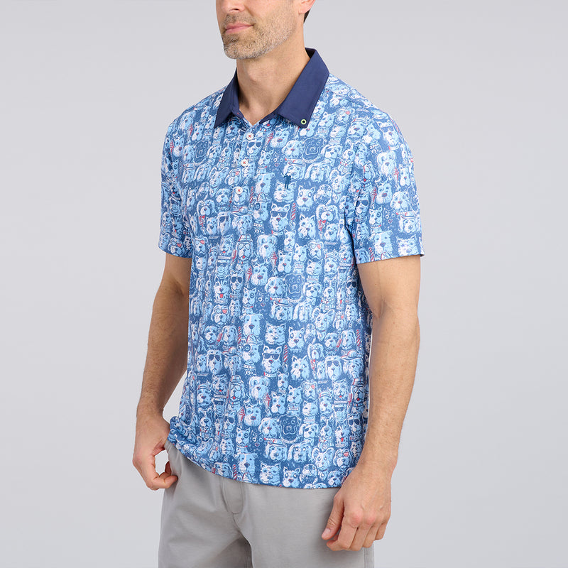Shop William Murray Golf | Dog Days Of Summer Men's Polo | The Chivery