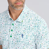 Green Blazer Groove Men's Polo