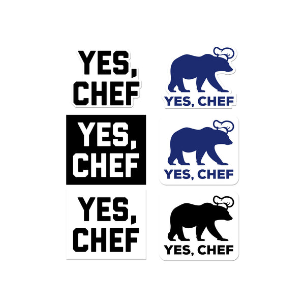 Yes, Chef Sticker Sheet