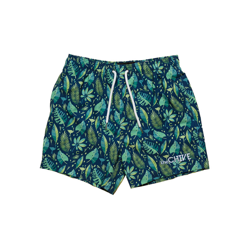 Chive Jungle Swim Trunks