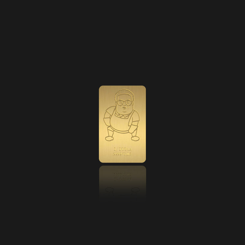 Farley "Lunch Lady" 1/100th oz Gold Bar - August