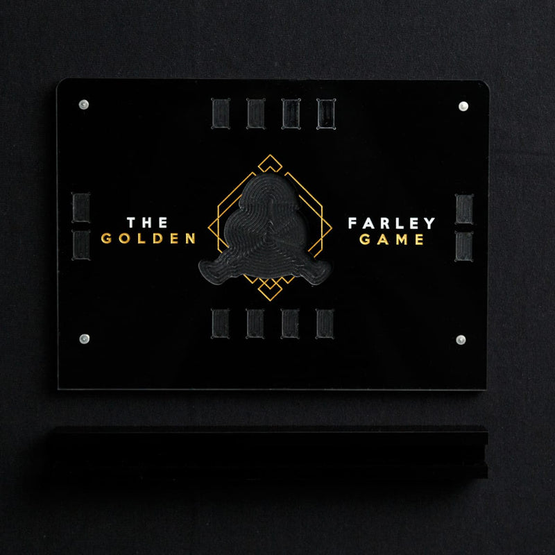 The Golden Farley Game Gold Bar Display Case