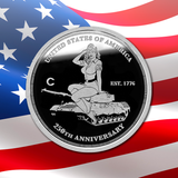 250th Anniversary Bald Eagle Crest Silver Coin 1oz - Army