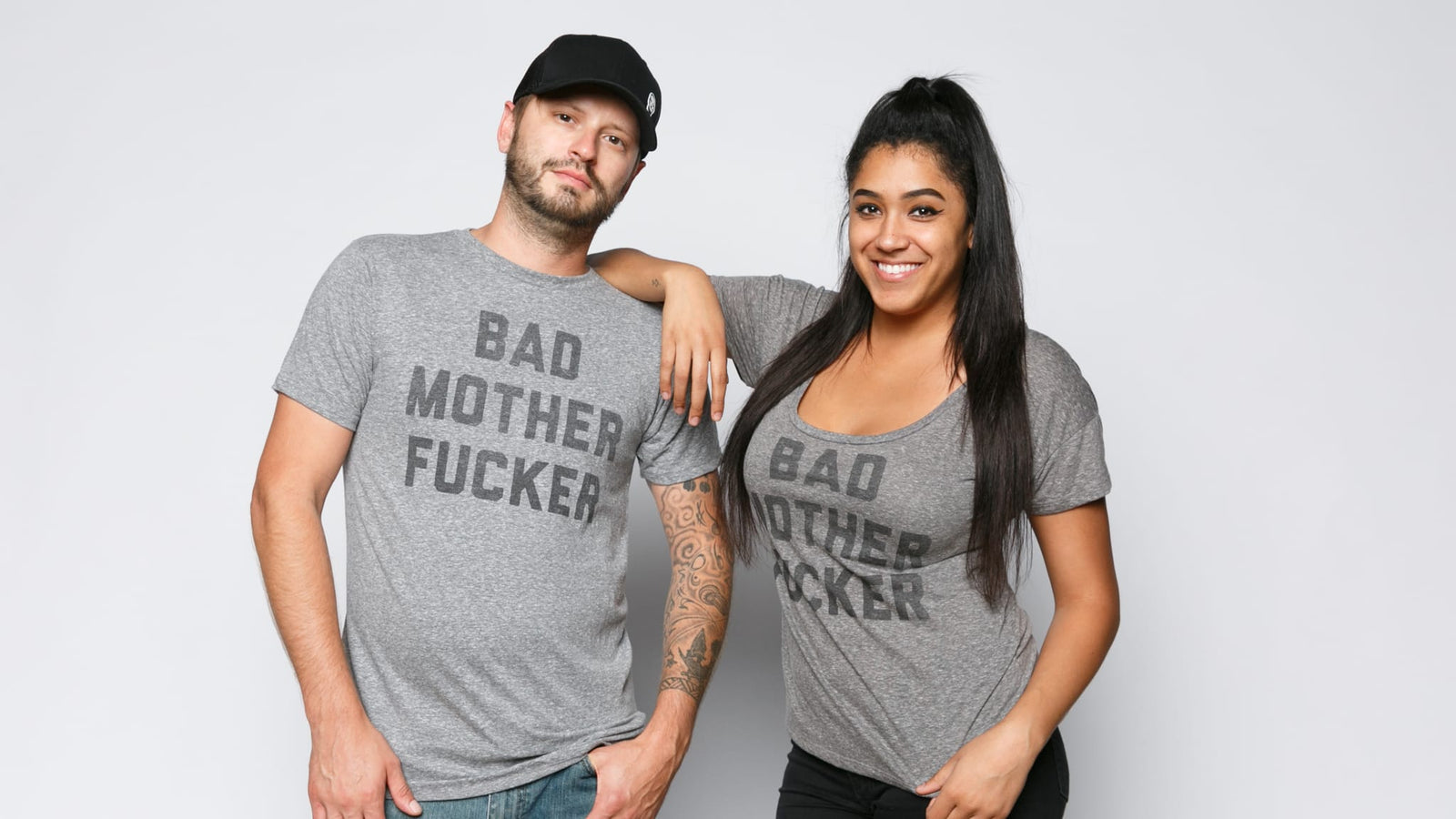 Bad Mother Fucker Tee | Grey T Shirt For Men – The Chivery