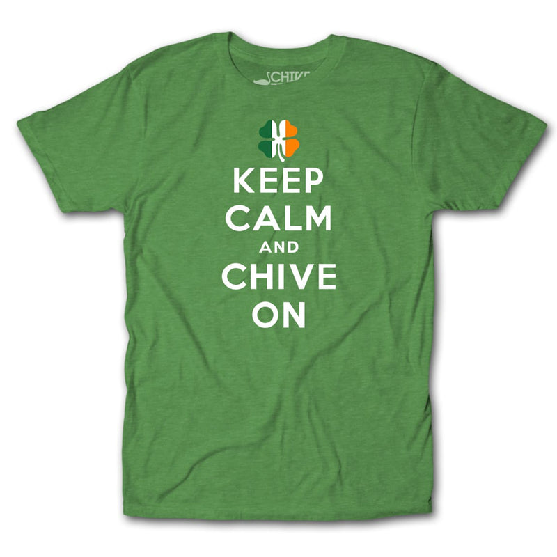 Irish Keep Calm and Chive On Tee