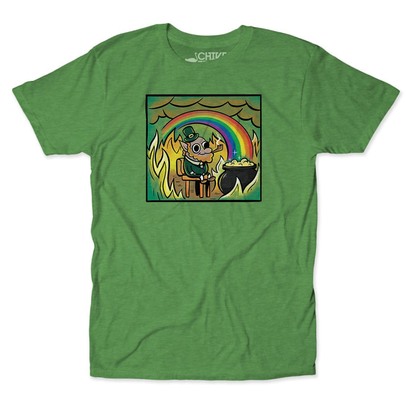 This Is Fine Leprechaun Tee