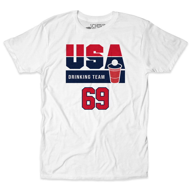 USA Drinking Team 69 Tee