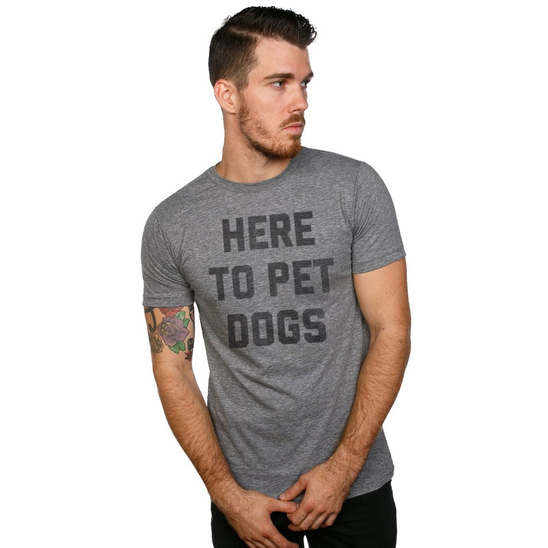 Here To Pet Dogs Tee