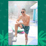 Chive Jungle Swim Trunks