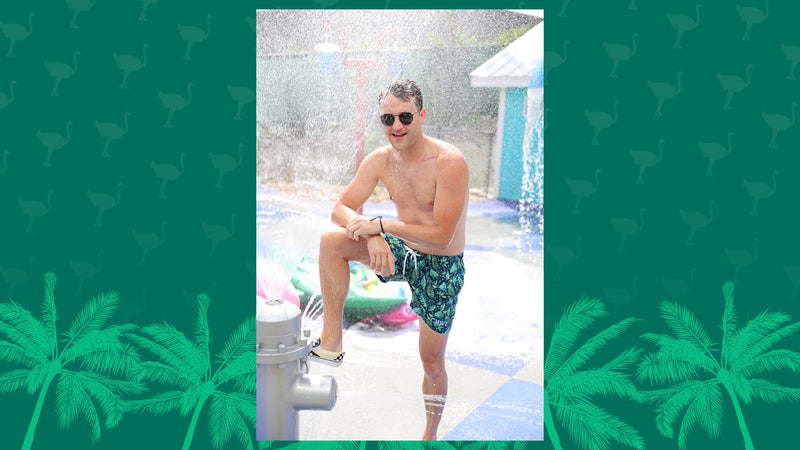 Chive Jungle Swim Trunks